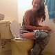 An attractive, young-looking girl christens the bathroom in her new apartment. She speaks to the camera while farting and pooping sounds are heard. This is a hard poop to get out. Presented in 720P HD. Over 3.5 minutes.